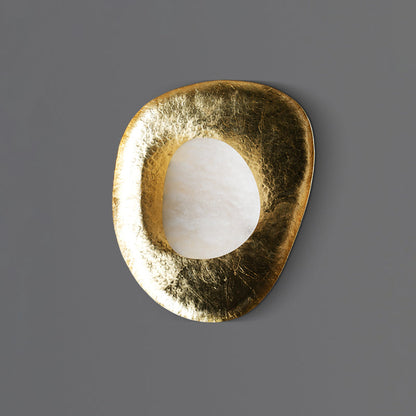 Pelor Hammered Lotus Leaf Sconce