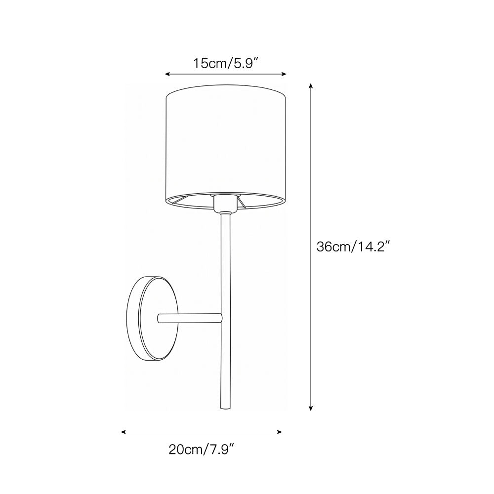 Coror Fabric Wall Sconce