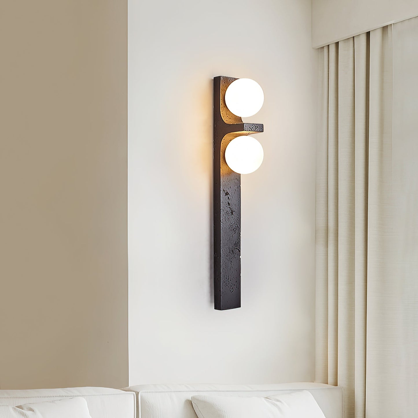 Anemone Travertine Wall Sconce