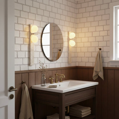 Anemone Travertine Wall Sconce