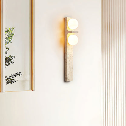 Anemone Travertine Wall Sconce