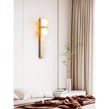 Anemone Travertine Wall Sconce