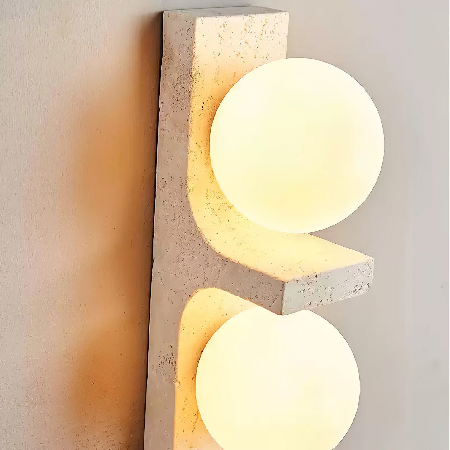 Anemone Travertine Wall Sconce