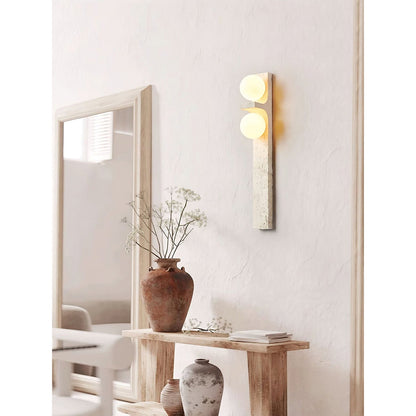 Anemone Travertine Wall Sconce