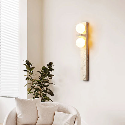 Anemone Travertine Wall Sconce