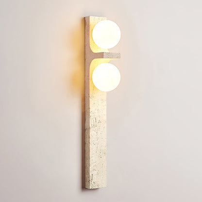 Anemone Travertine Wall Sconce