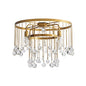 Gresham Halo Brass Droplet Flush Mount