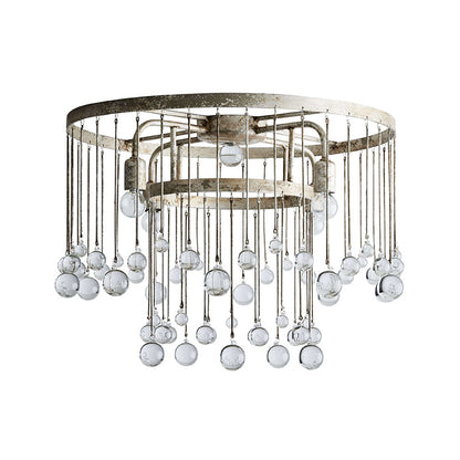 Gresham Halo Brass Droplet Flush Mount