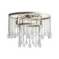 Gresham Halo Brass Droplet Flush Mount