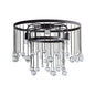 Gresham Halo Brass Droplet Flush Mount