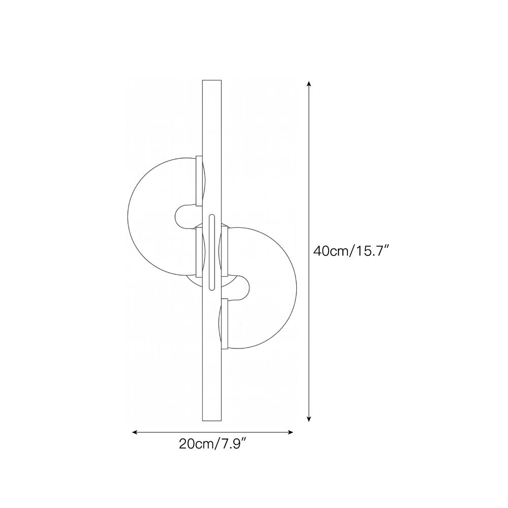 Sigtuna Dual Disc Alabaster Wall Sconce