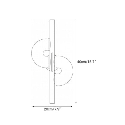 Sigtuna Dual Disc Alabaster Wall Sconce