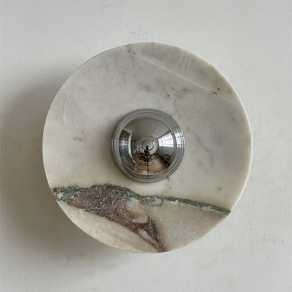 Isolde Round Marble Sconce