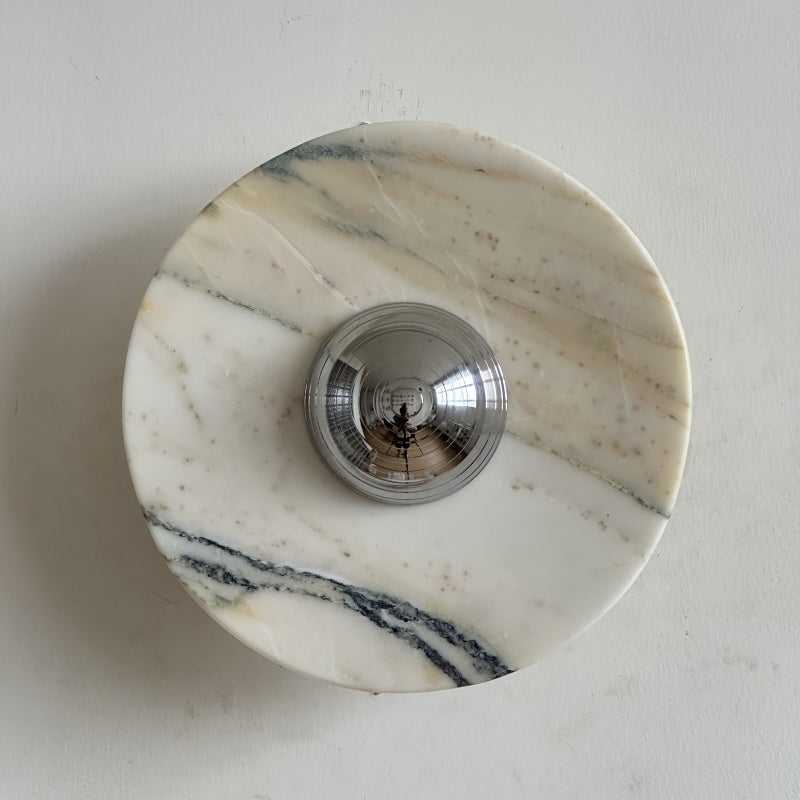 Isolde Round Marble Sconce