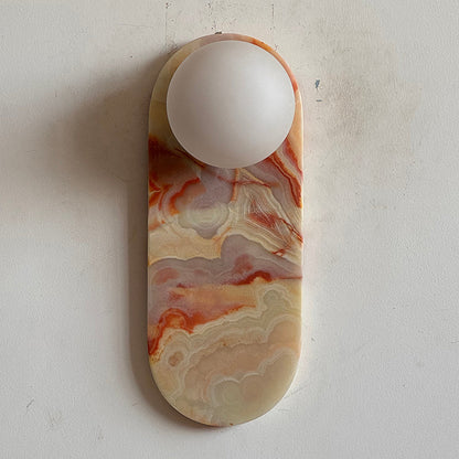 Marisol Cyan Onyx Wall Sconce