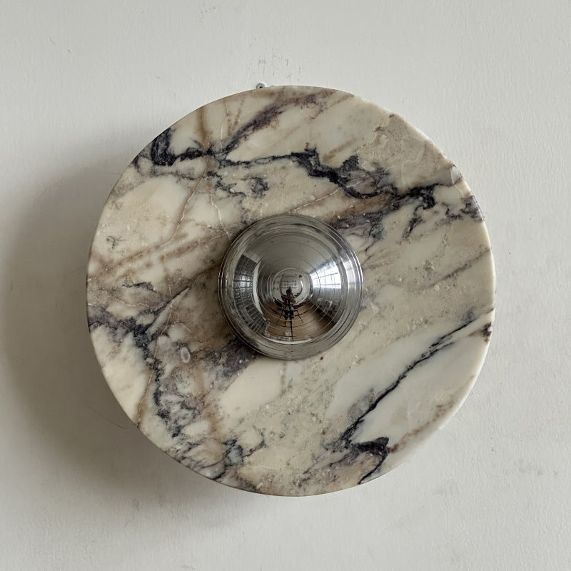 Isolde Round Marble Sconce