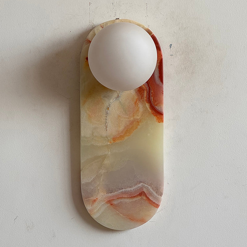 Marisol Cyan Onyx Wall Sconce