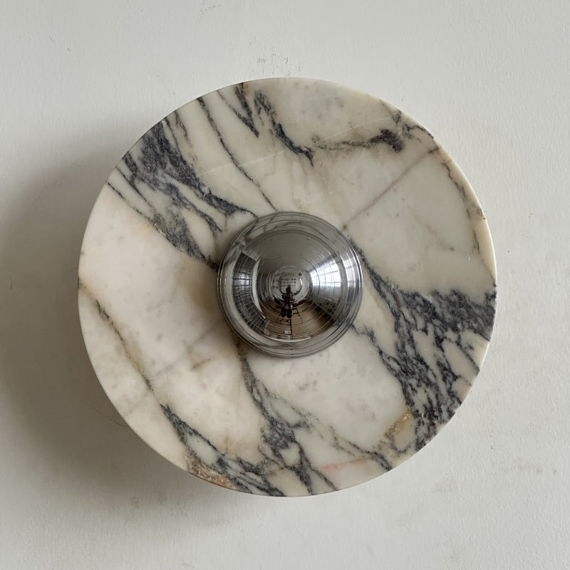 Isolde Round Marble Sconce
