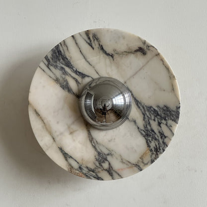 Isolde Round Marble Sconce