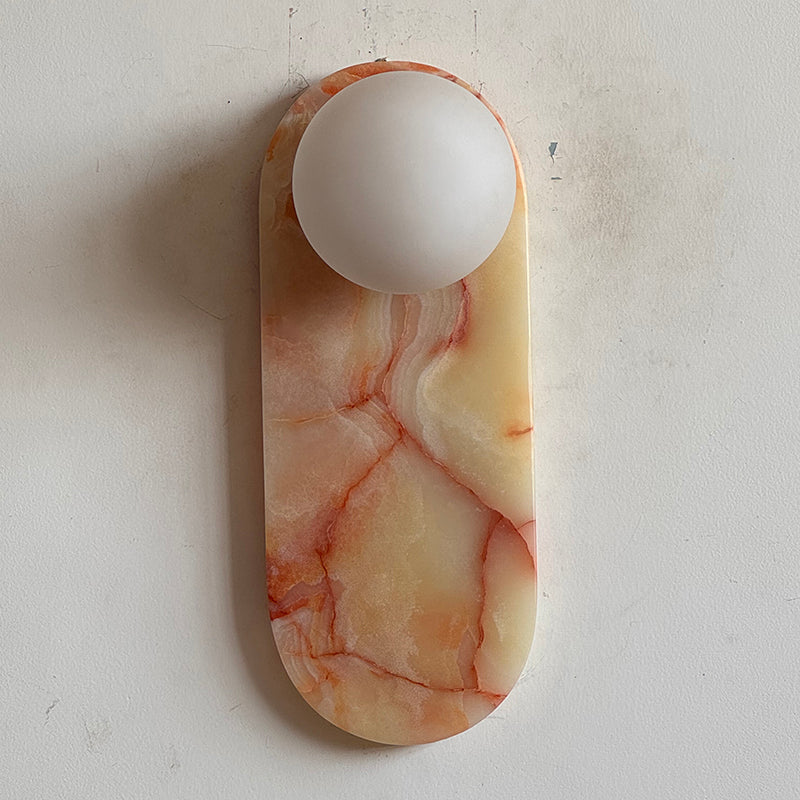 Marisol Cyan Onyx Wall Sconce