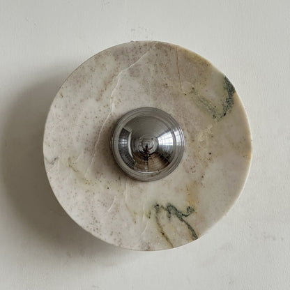 Isolde Round Marble Sconce