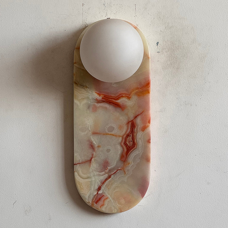 Marisol Cyan Onyx Wall Sconce