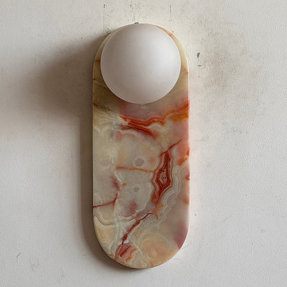 Marisol Cyan Onyx Wall Sconce