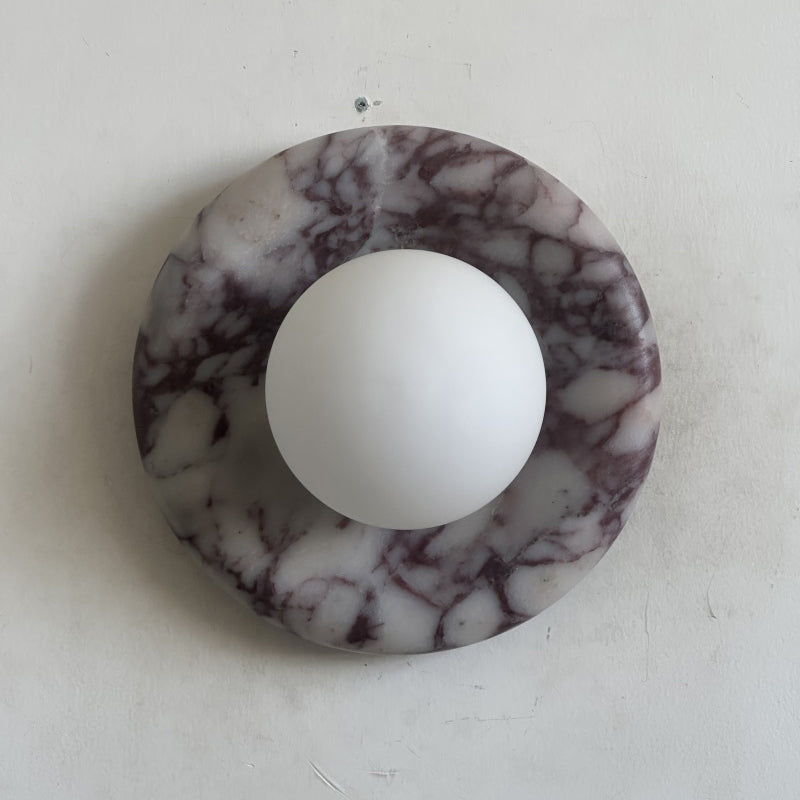 Solene Purple Marble Wall Sconce