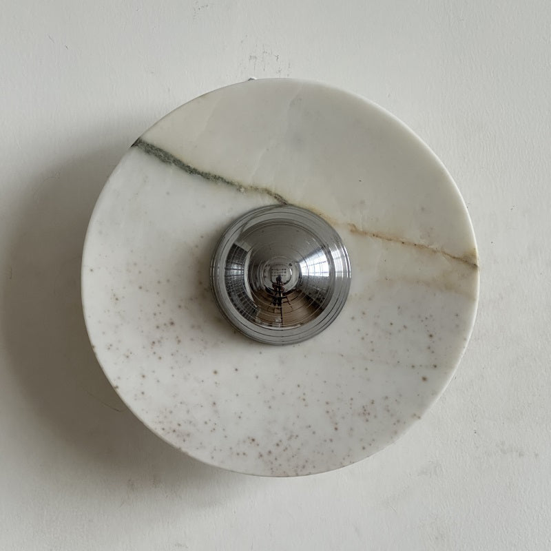 Isolde Round Marble Sconce