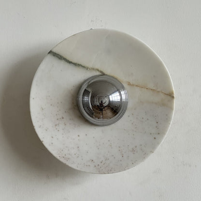 Isolde Round Marble Sconce