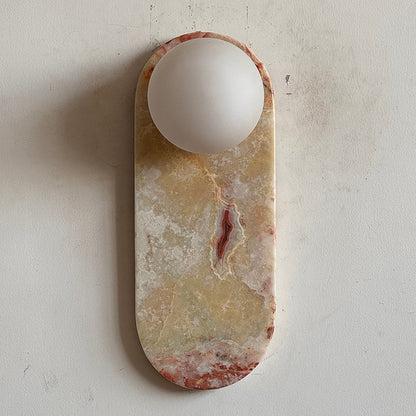Marisol Cyan Onyx Wall Sconce