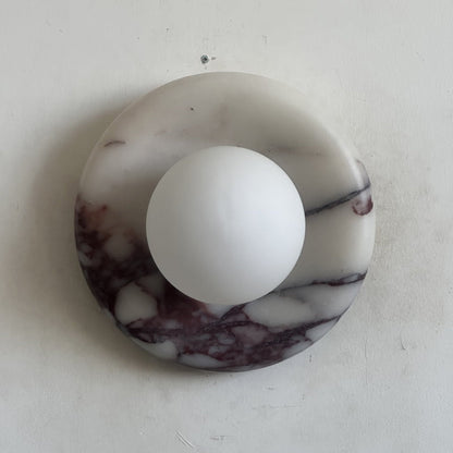 Solene Purple Marble Wall Sconce