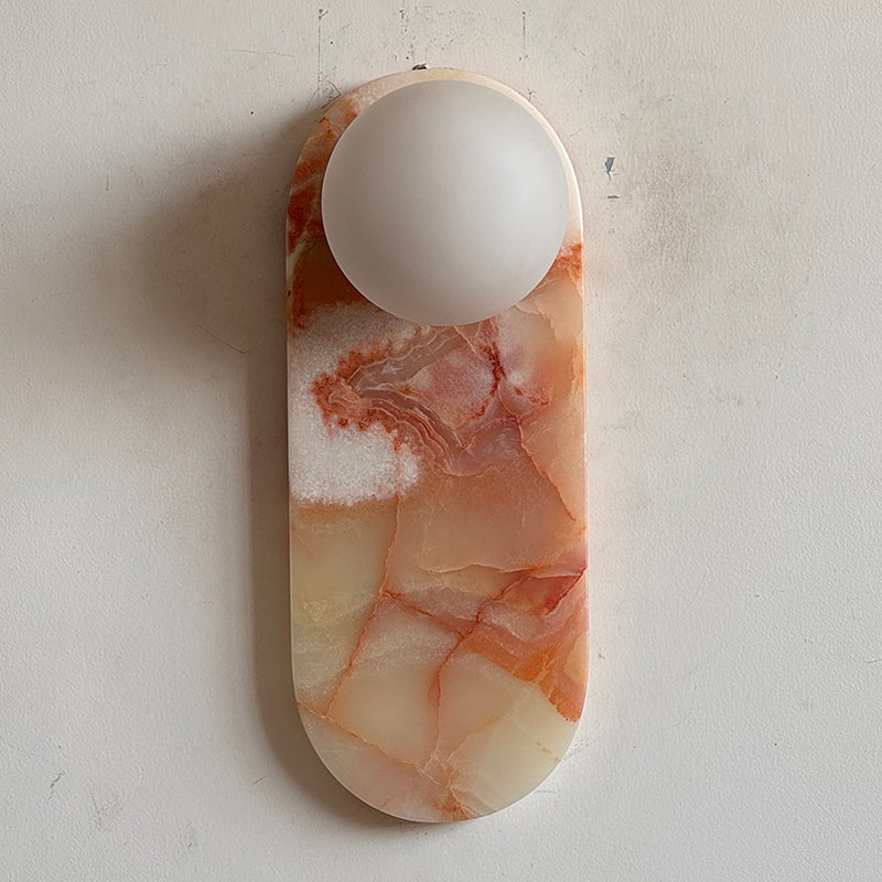 Marisol Cyan Onyx Wall Sconce