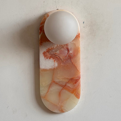 Marisol Cyan Onyx Wall Sconce