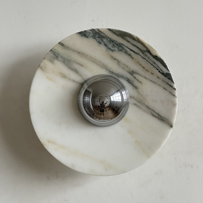 Isolde Round Marble Sconce