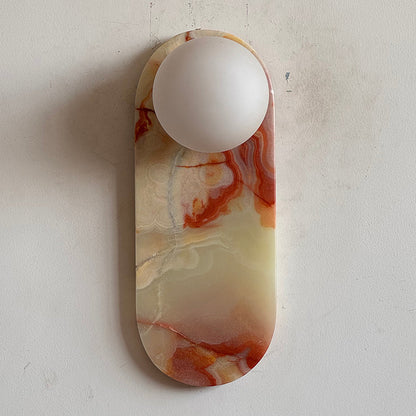 Marisol Cyan Onyx Wall Sconce