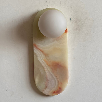 Marisol Cyan Onyx Wall Sconce