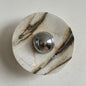 Isolde Round Marble Sconce