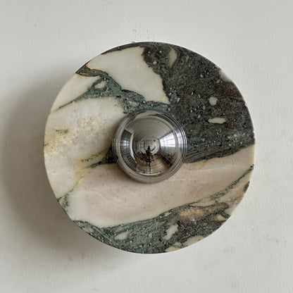 Isolde Round Marble Sconce