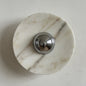 Isolde Round Marble Sconce