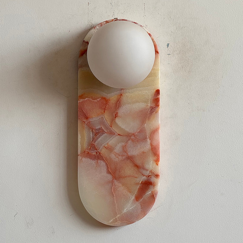 Marisol Cyan Onyx Wall Sconce