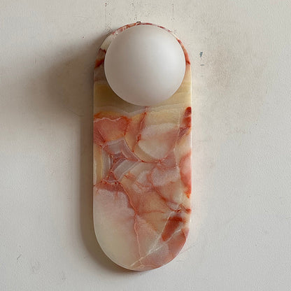 Marisol Cyan Onyx Wall Sconce