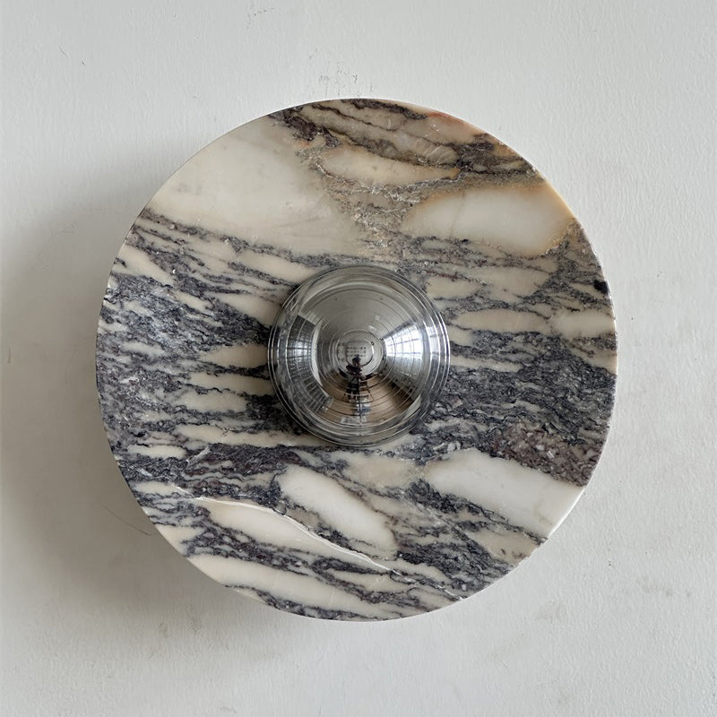 Isolde Round Marble Sconce