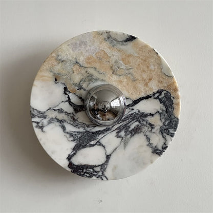 Isolde Round Marble Wall Sconce