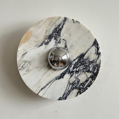 Isolde Round Marble Wall Sconce
