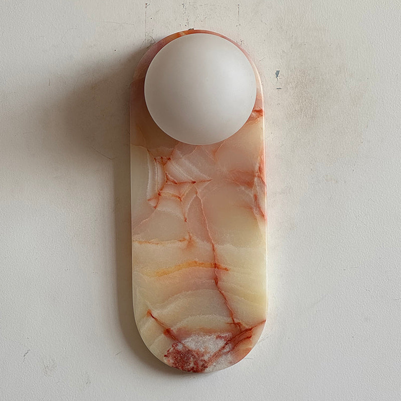 Marisol Cyan Onyx Wall Sconce
