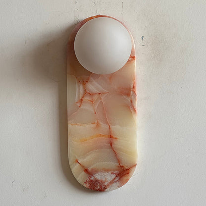 Marisol Cyan Onyx Wall Sconce