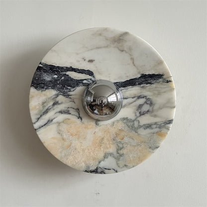 Isolde Round Marble Wall Sconce