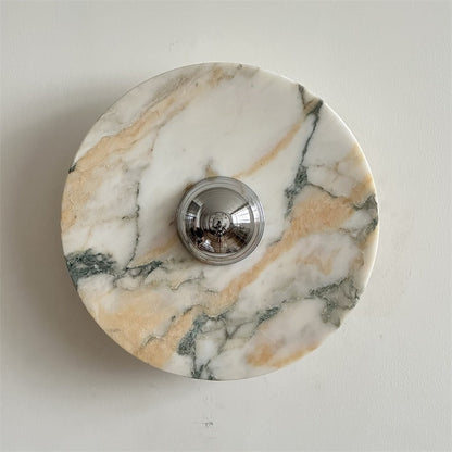 Isolde Round Marble Wall Sconce