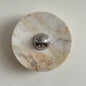 Isolde Round Marble Wall Sconce